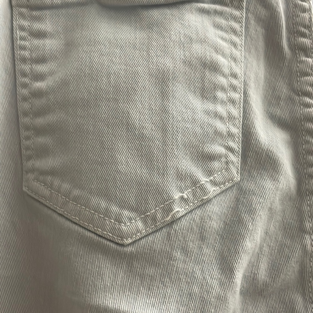 Rebecca Minkoff sunset flare midrise Jean in baby blue with distressed knee - Picture 3 of 11